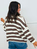 Gigi Ivory Striped Cardigan (Reg.)