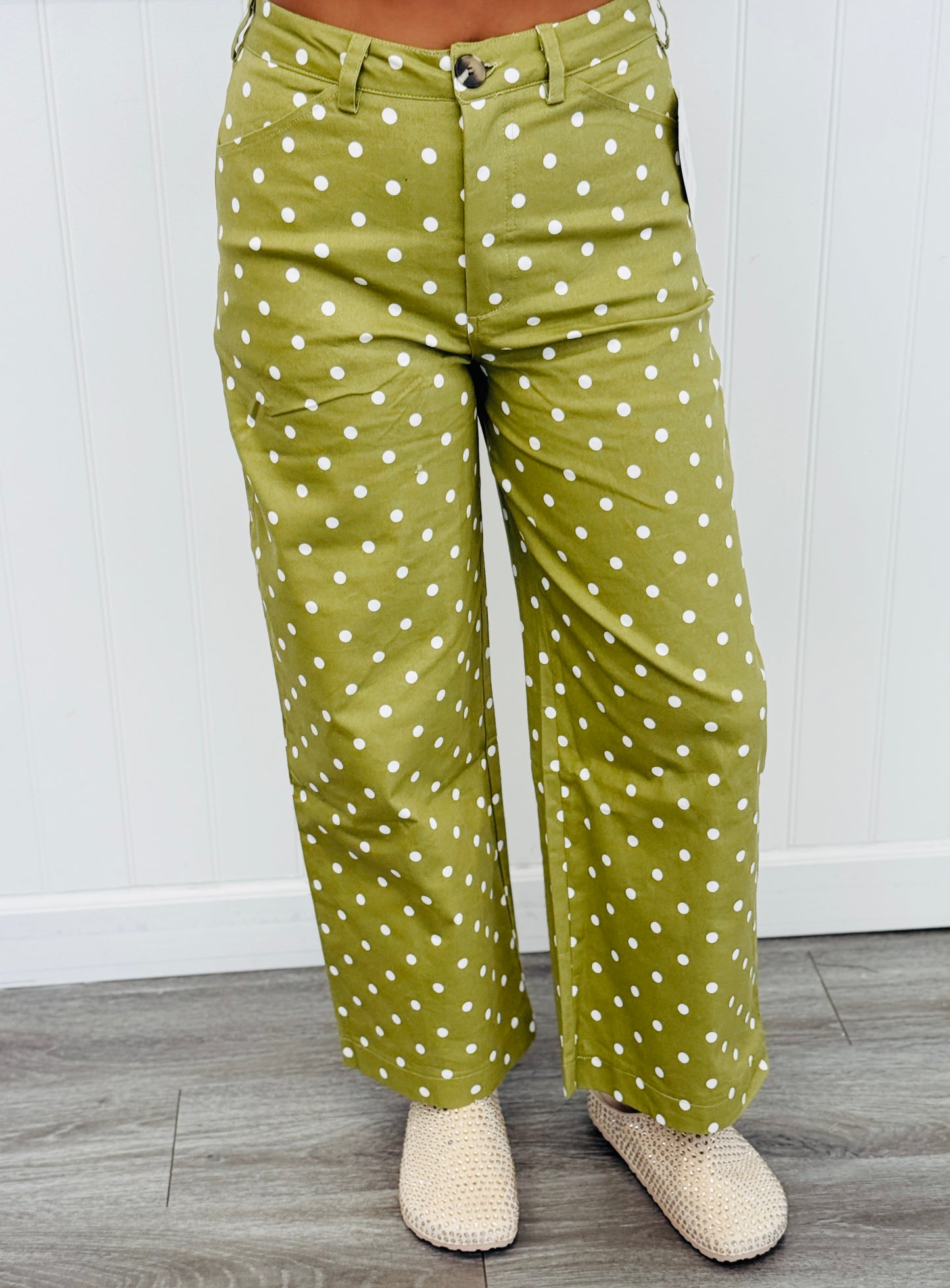 High Waist Polka Dot Barrel Pants Remix (Reg.) - 2 Colors