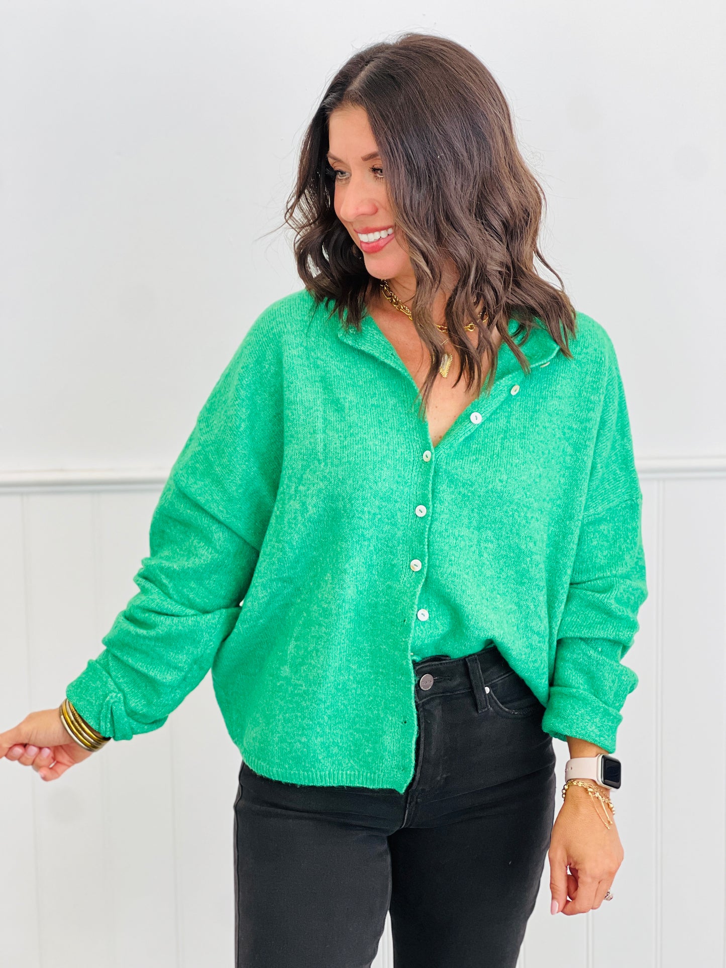 Kelly Green Gigi Cardigan (Reg.)