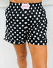 Black Easy Win Polka Dot Boxer Shorts (Reg. and Plus)