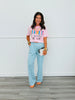 Blue Stripe Wide Pull On Pants (Reg.)