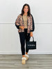 Leopard Relaxed Fit Zip Up Shacket (Reg. and Plus)