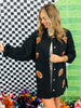Black Football Patch Mini Dress (Reg.)
