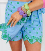 Blue Polka Dot Side Wrap Skort (Reg.)