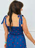 Navy/Red Polka Dot Tiered Maxi Dress (Reg.)