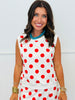 Monroe Polka Dot Sleeveless Top & Skort Set (Reg.) - 4 Colors