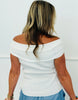 White Gold Starfish Off Shoulder Blouse (Reg.)