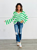 POL Ivory Multi Striped Sweater Top (Reg.)