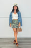 Camo Print Micro Mini Skirt (Reg.)