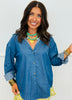 Chambray Kathryn Classic Button Down Top (Reg. & Plus)