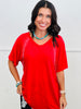 Rhinestone Cut Edge Top (Reg & Plus)-3 Colors