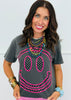 Pink Polka Dot Happy Face Tee (Reg. and Plus)
