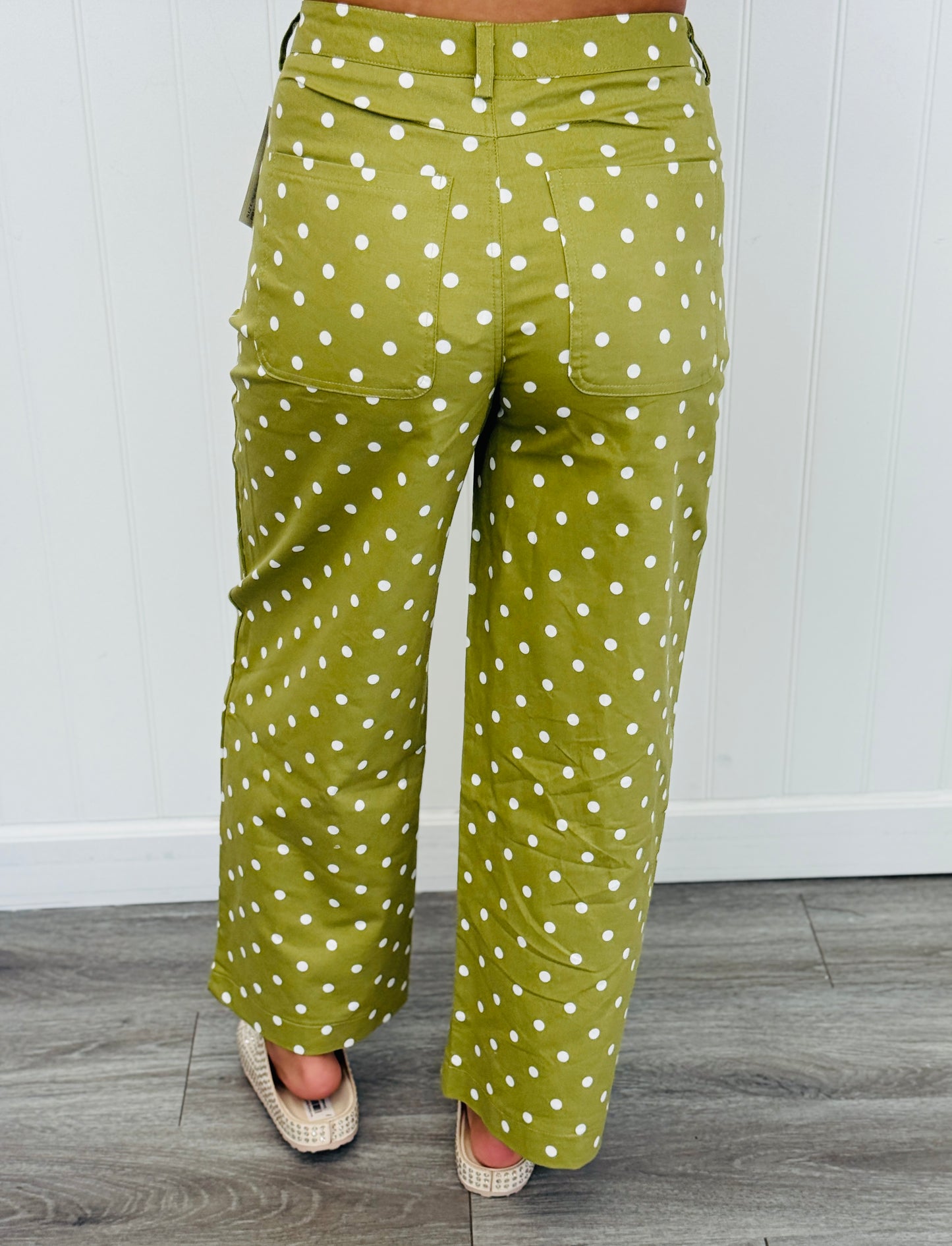 High Waist Polka Dot Barrel Pants Remix (Reg.) - 2 Colors