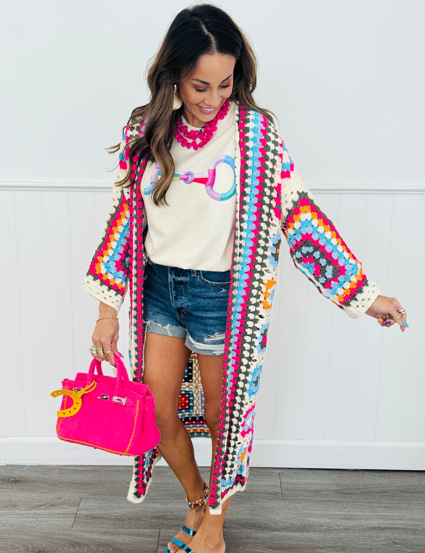 Quilted Horse Bit Graphic Tee (Reg. and Plus)