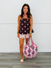 Burgundy Polka Dot Strapless Blouse (Reg.)