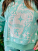 Queen Of Sparkles Dusty Green Polka Dot Logo Sweatshirt (Reg. & Plus)