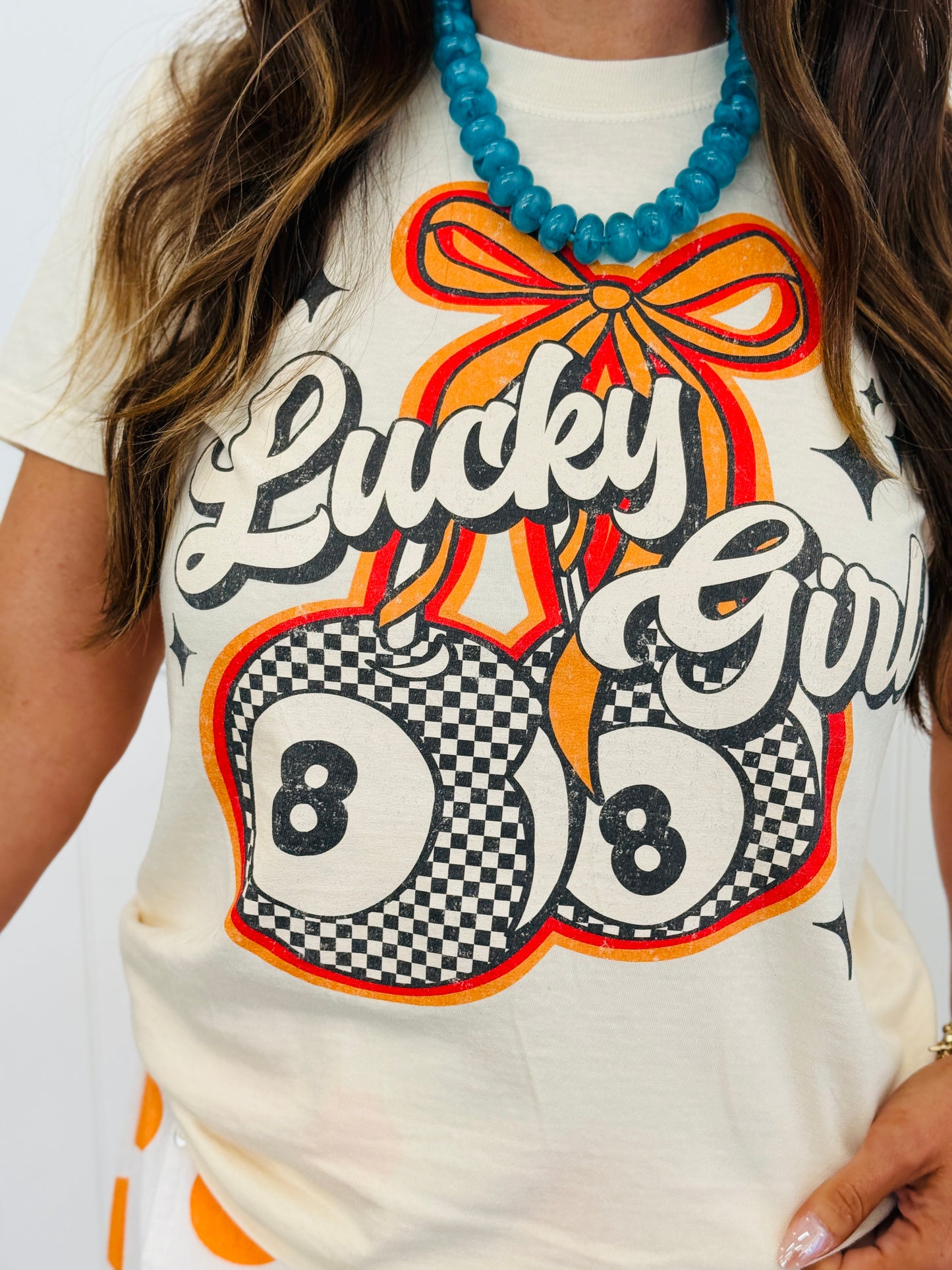 Lucky Girl Graphic Tee (Reg. and Plus)