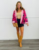 POL Hot Pink Velvet Embroidered Jacket (Reg.)