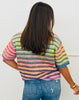Rainbow Striped Button Up Cardigan (Reg.)