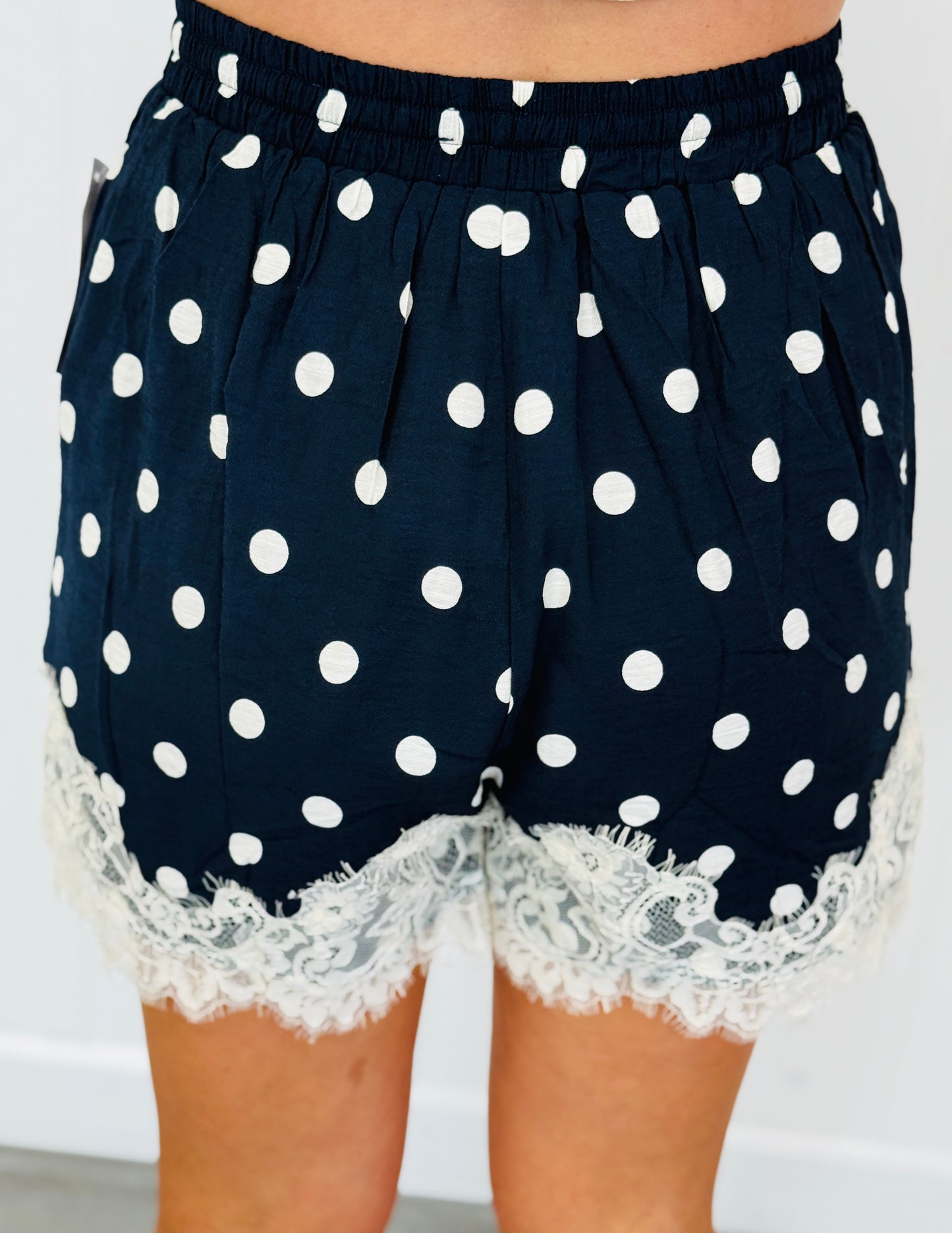 Scallop Lace Polka Dot Shorts (Reg)-3 Colors