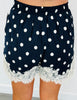 Scallop Lace Polka Dot Shorts (Reg)-3 Colors