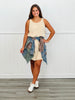 WASHED SLEEVELESS CASUAL DRESS WITH FRONT POCKETS