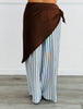Blue Stripe Button Down Shirt, Pant & Scarf Set (Reg.)