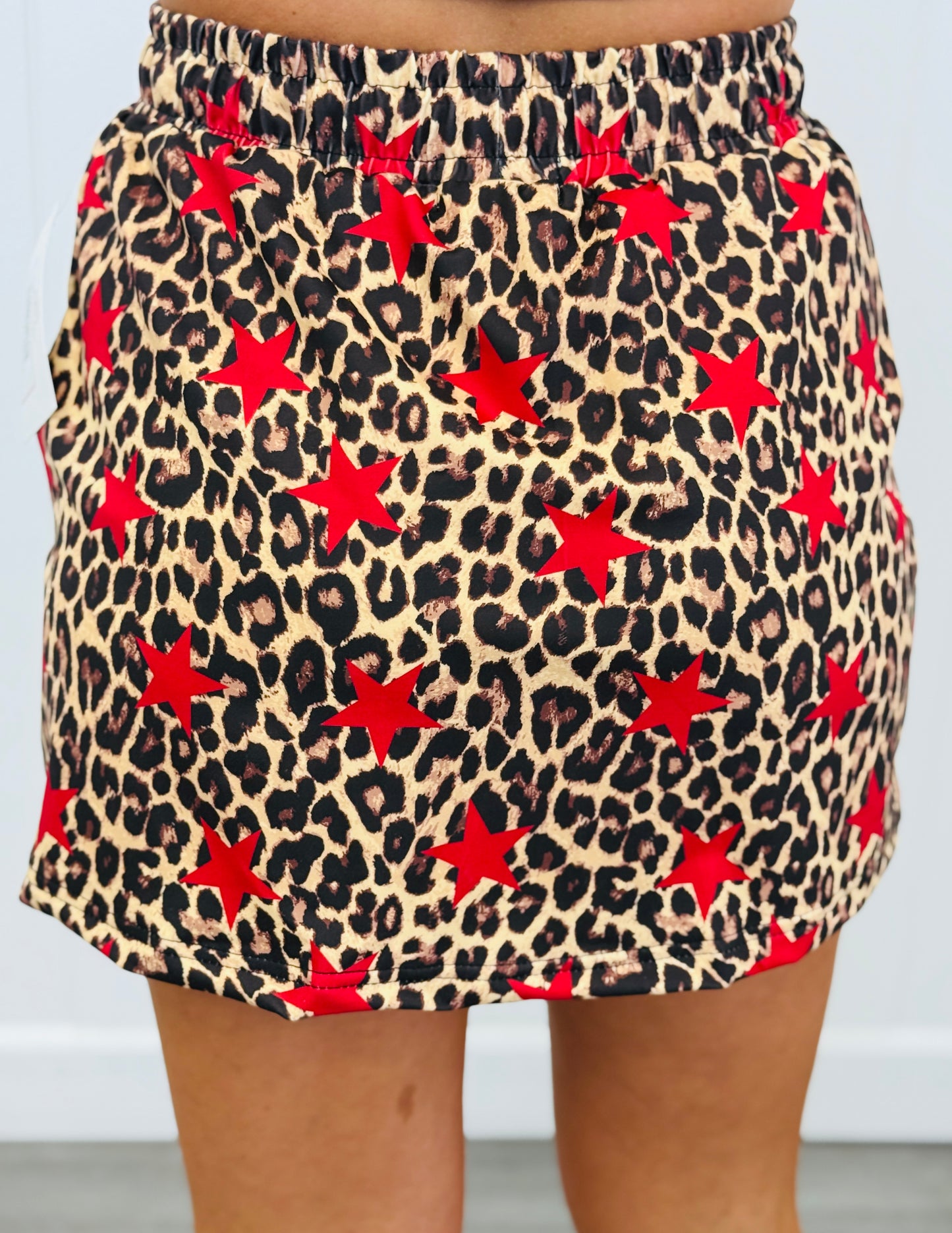 Wild Star Leopard Skort (Reg. and Plus)