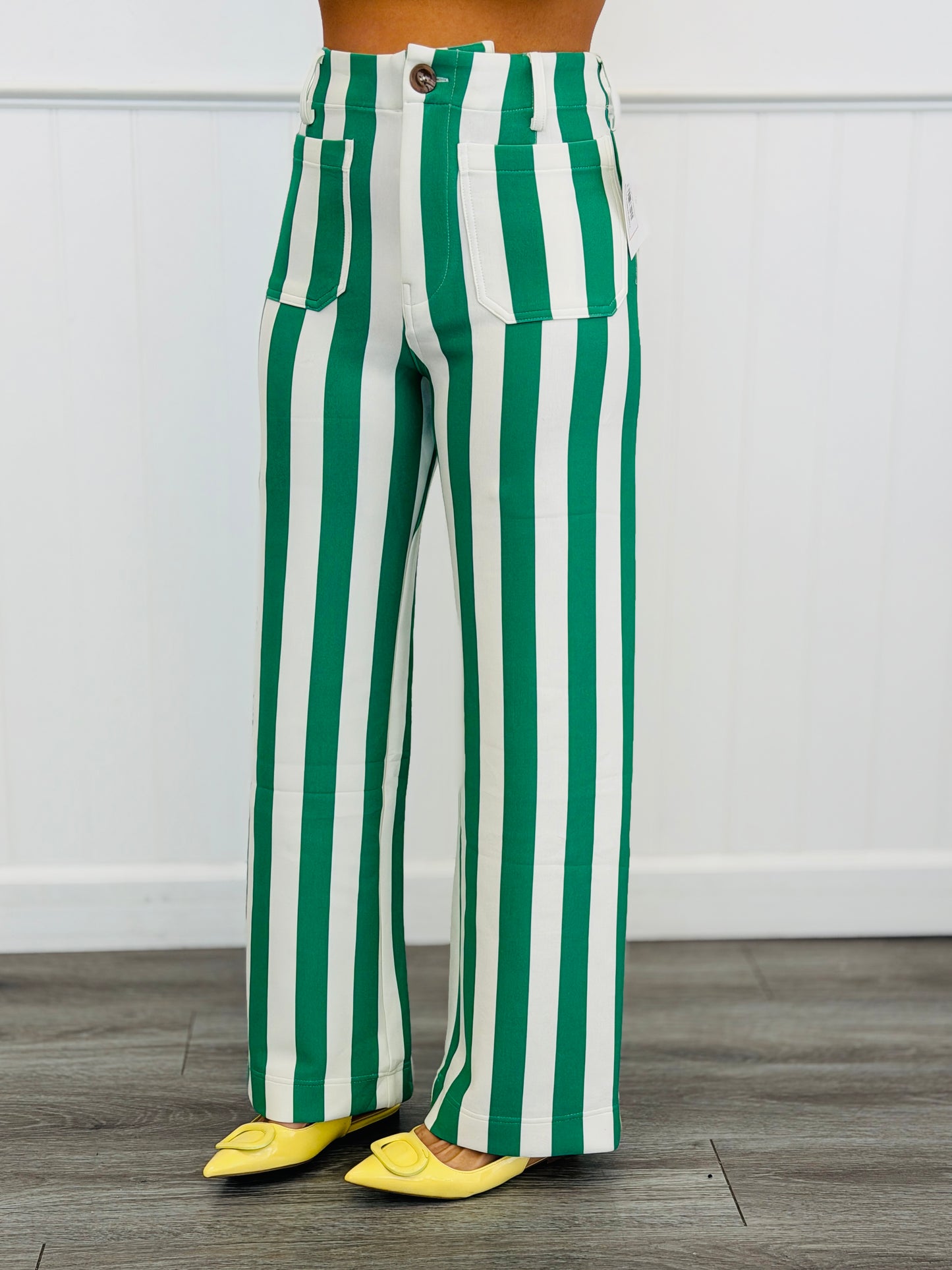 Bold Stripe Ankle Pants (Reg.)-4 Colors