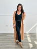 Mocha Cable Knit Longline Cardigan (Reg.)