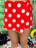 Red Polka Dot Wrap Skort (Reg.)