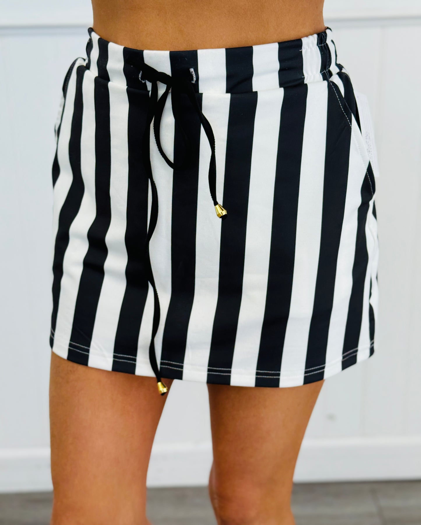Runway Stripes Skort (Reg. and Plus)