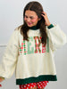 Hunter/Ivory Merry or Stripe Reversible Sweatshirt (Reg.)