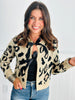 Leopard Bow Tie Cardigan (Reg.)