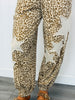 Leopard Star Patch Drawstring Joggers (Reg.)