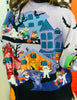Queen Of Sparkles Lavender Multi Trick or Treating Scene Cardigan (Reg. and Plus)