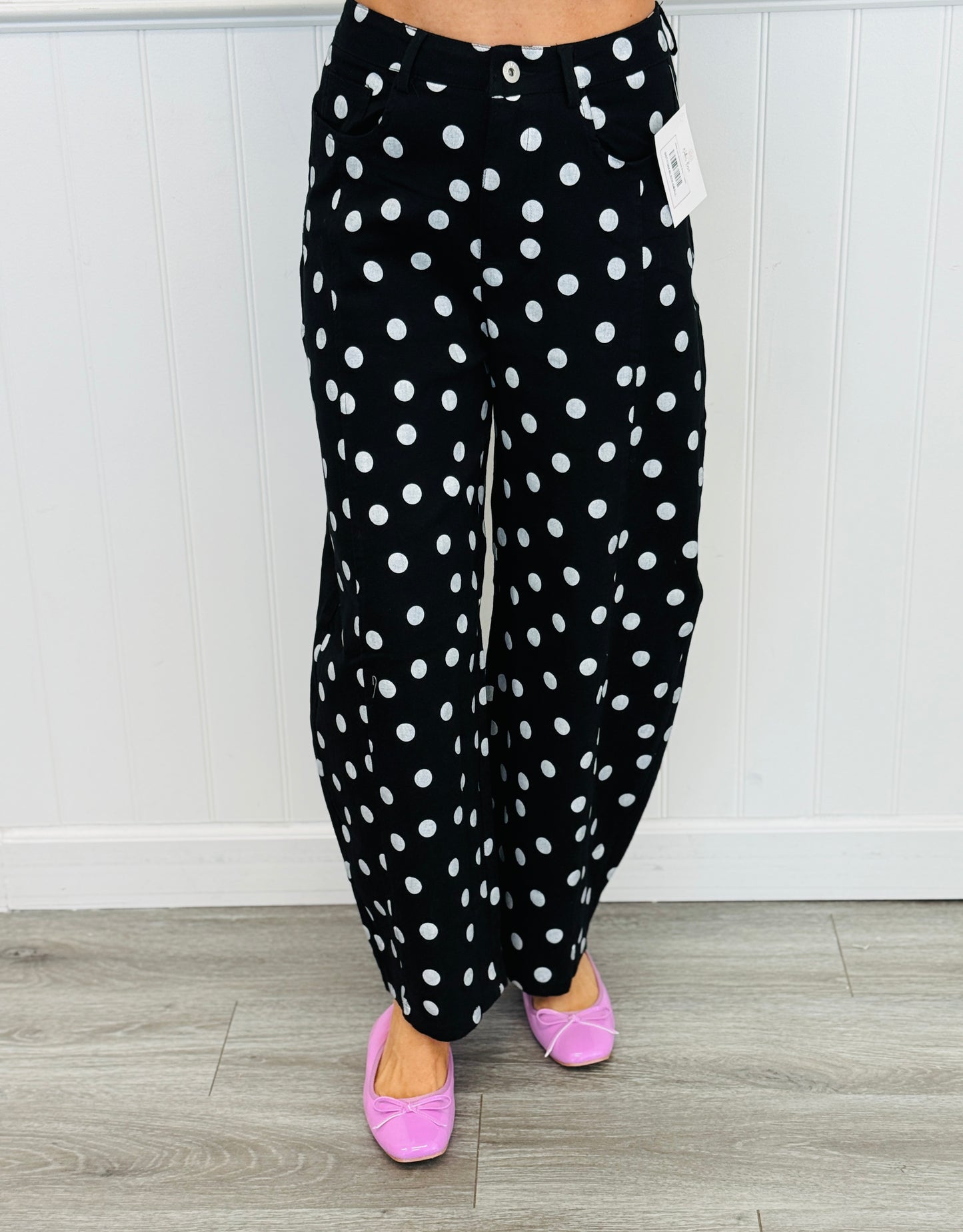 Dotted Love Barrel Pants (Reg.) - 7 Colors