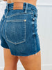 Judy Blue Looking Up Criss-Cross Shorts (Reg. and Plus)