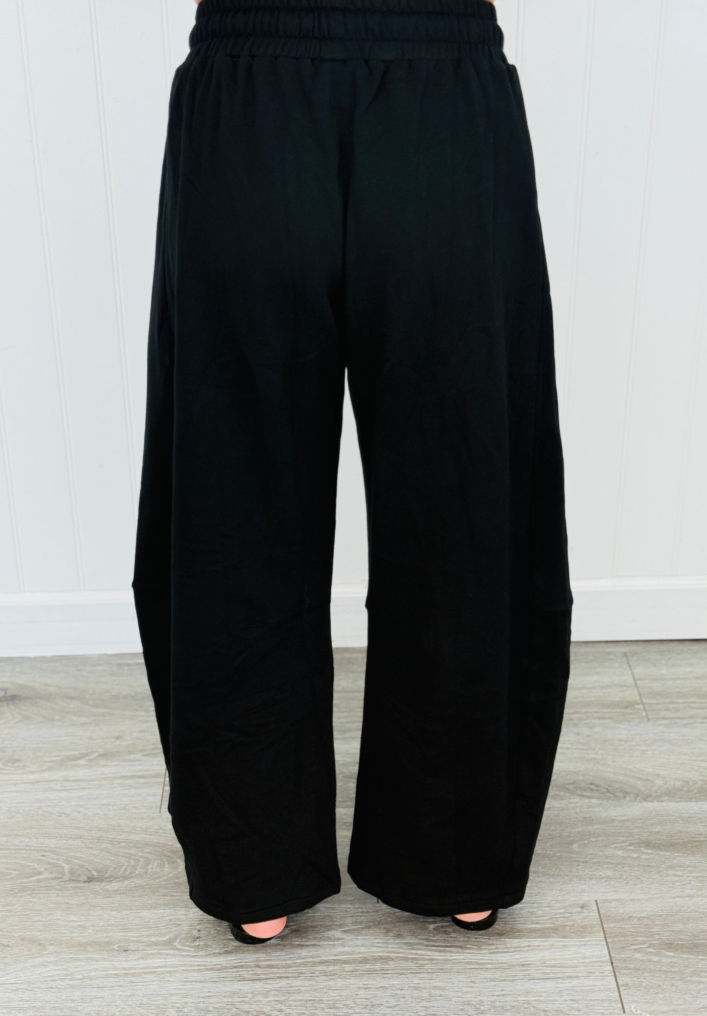 Black One Shoulder Top & Pants Set (Reg.)