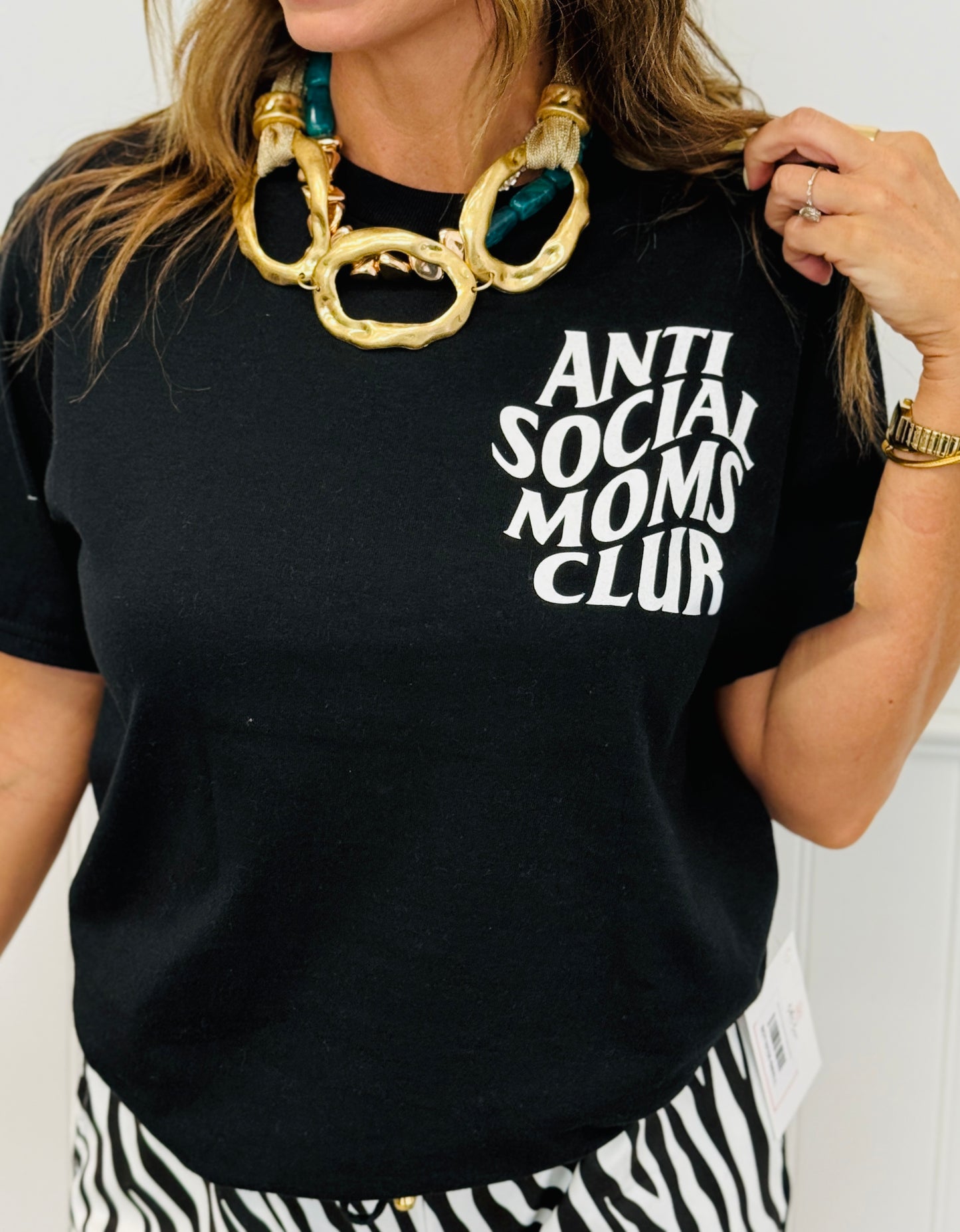 Anti Social Moms Club Tee (Reg. and Plus)