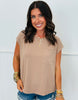 Cap Sleeve Pima Cotton Pocket Tee (Reg.) - 6 Colors