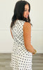 Satin Polka Dot Sleeveless Top (Reg.) - 3 Colors