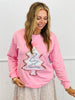 Pink Christmas Cookie Patch LS Top (Reg. and Plus)