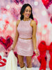 Pink Sequin Top & Mini Skirt Set (Reg.)