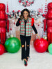 Classic Christmas Plaid Puffer Vest (Reg. and Plus)