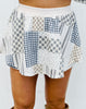 Navy Multi Print Shirt & Skort Set (Reg.)