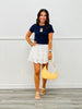 Lace Tiered Satin Bow Mini Skirt (Reg.)-3 Colors