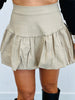Bubble Hem Mini Skirt (Reg)-2 Colors