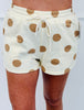 Polka Dot Sweat Shorts (Reg.)-3 Colors