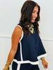 Contrast Trim Sleeveless Top (Reg.) - 2 Colors
